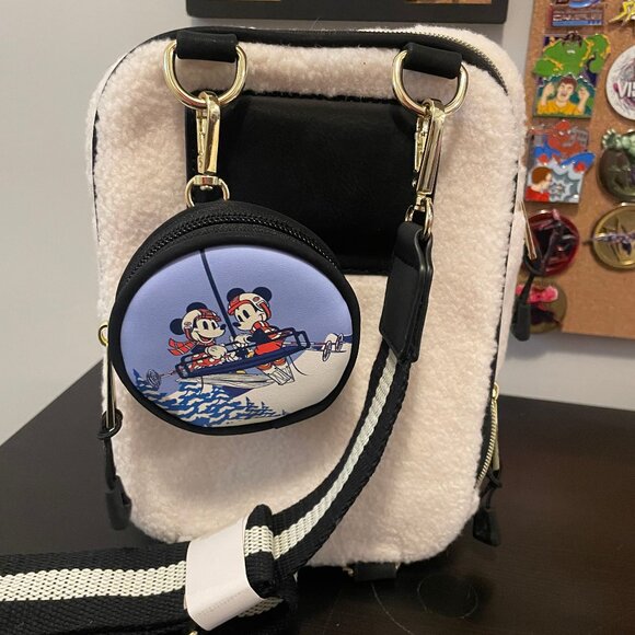 Our Universe Disney Mickey Mouse Ski Sherpa Crossbody Bag - NWT - Picture 7 of 7